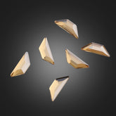 Trapeze Shape Golden Shadow Flat Back Fancy Rhinestones WholesaleRhinestone